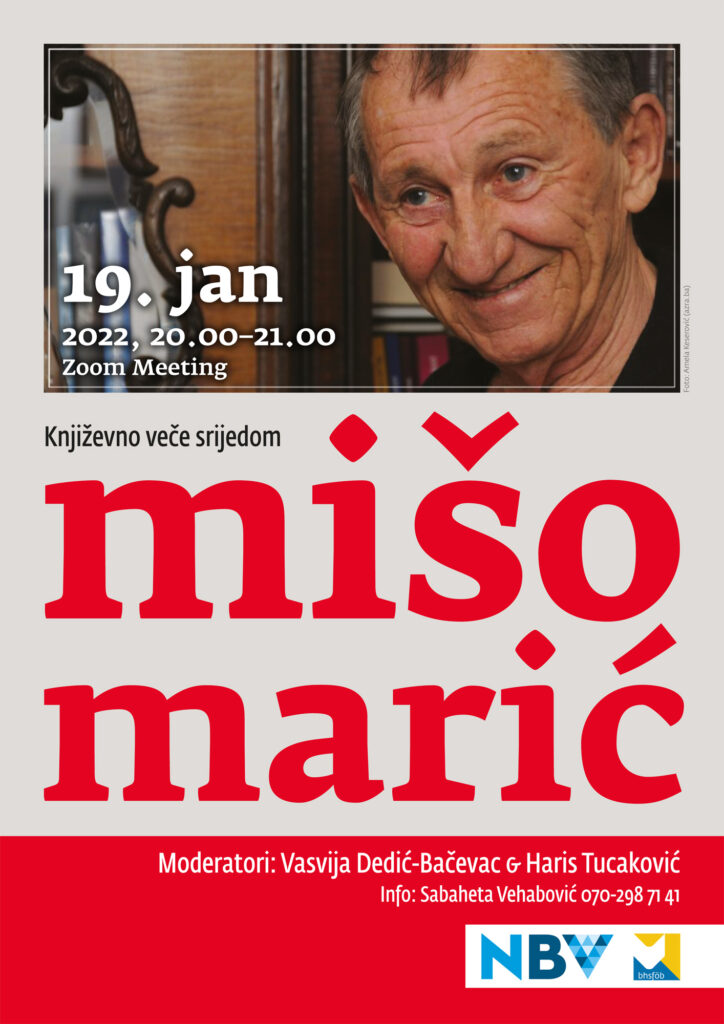Književno veče srijedom: Mišo Marić (foto: Amela Keserović, azra.ba)