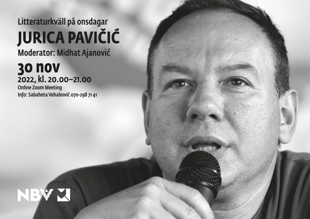 Litteraturkväll på onsdagar: Jurica Pavičić