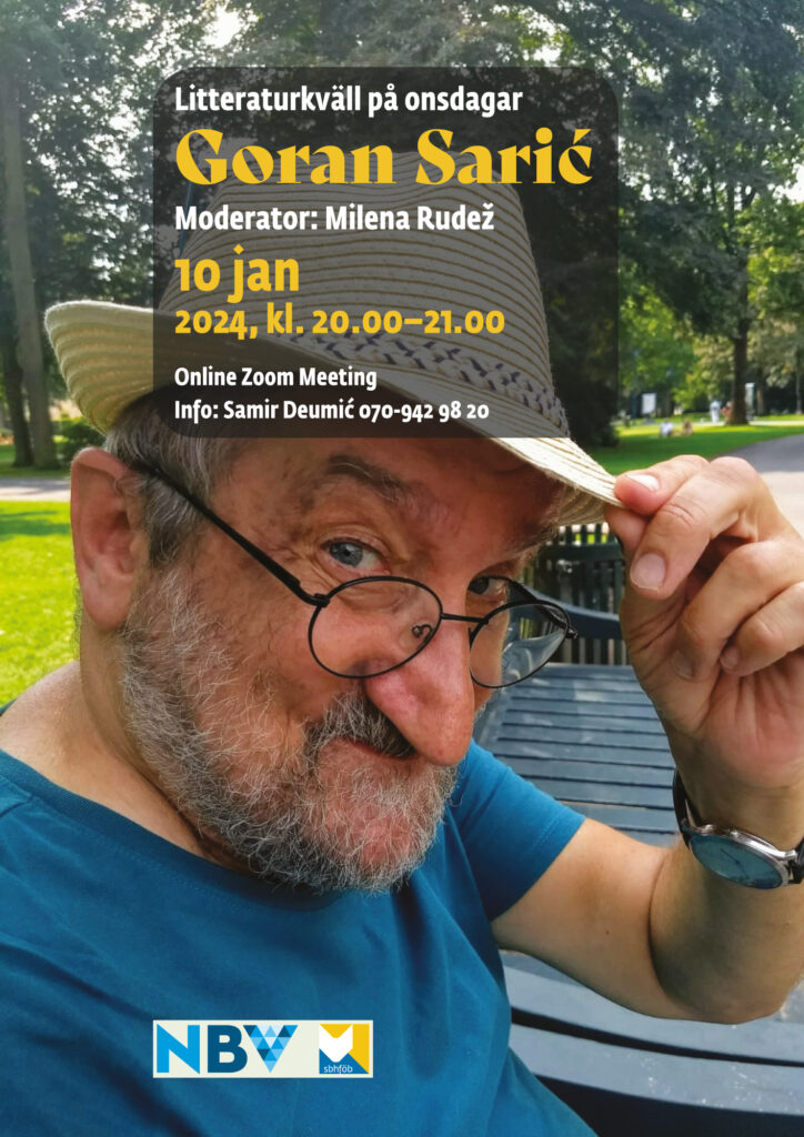 Litteraturkväll på onsdagar: Goran Sarić