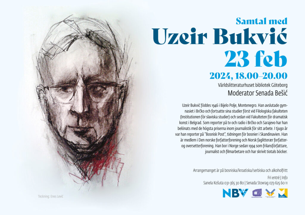 Samtal med Uzeir Bukvić (teckning: Enes Lević)