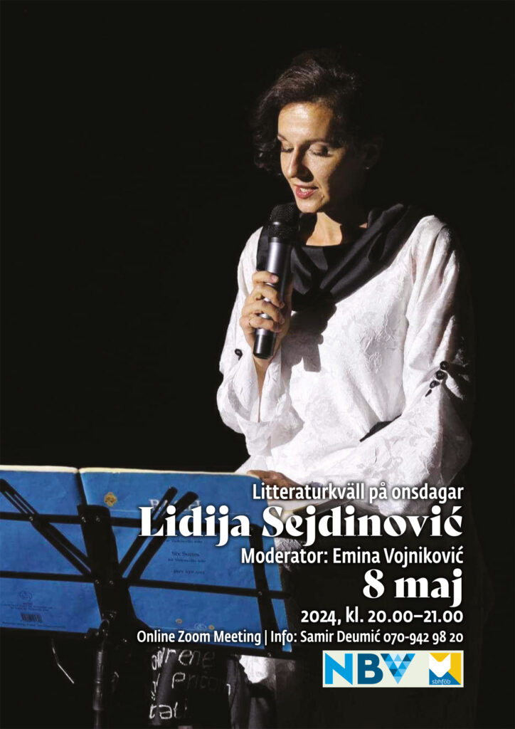 Litteraturkväll på onsdagar: Lidija Sejdinović
