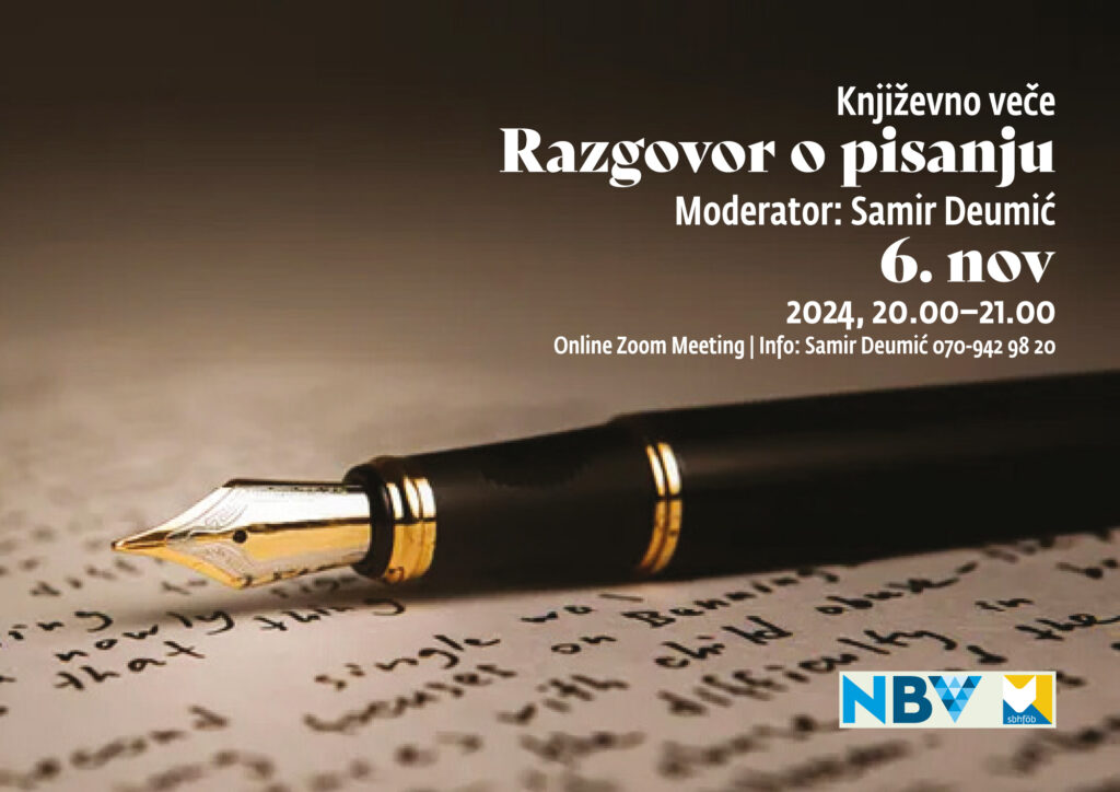 Književno veče: Razgovor o pisanju