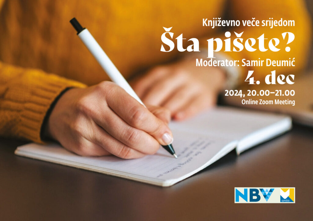 Književno veče srijedom: Šta pišete?