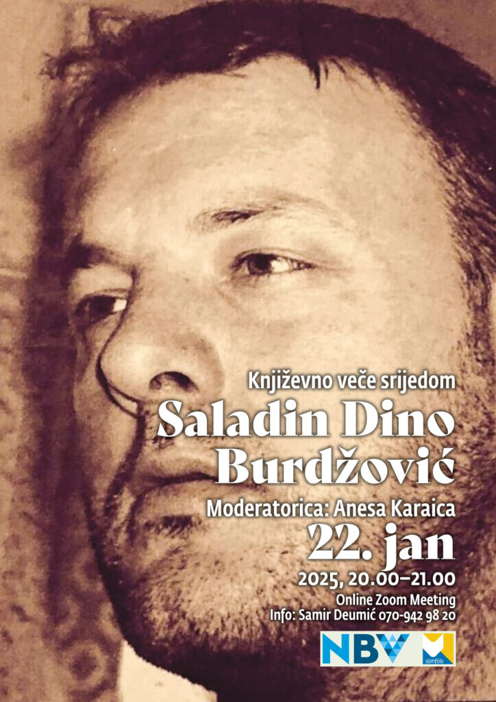 Književno veče srijedom: Saladin Dino Burdžović