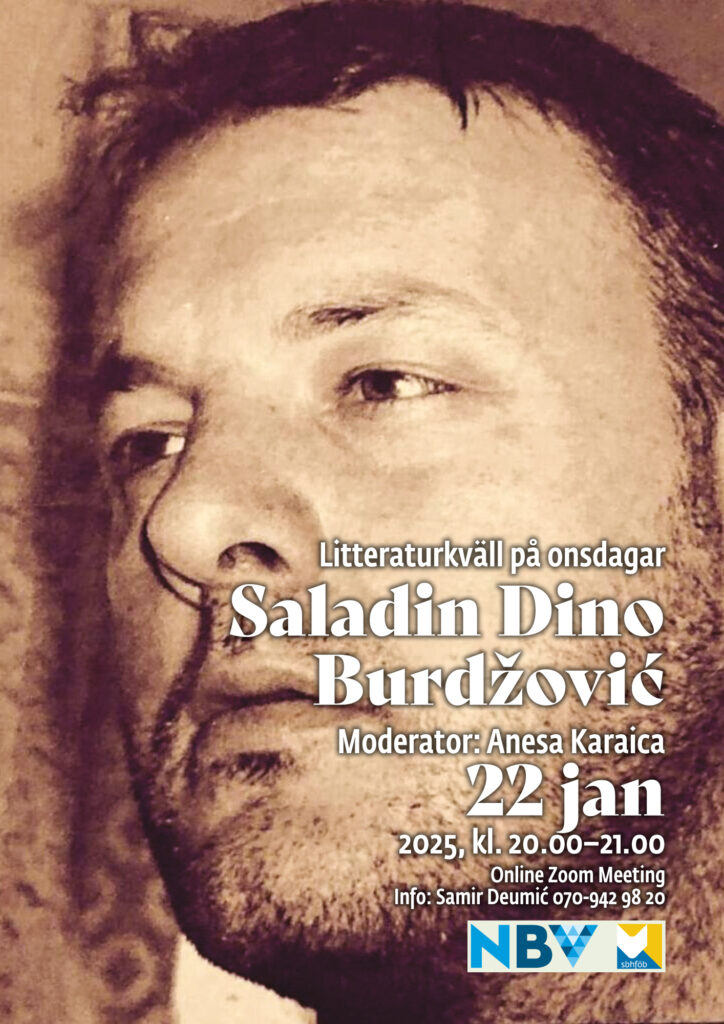 Litteraturkväll på onsdagar: Saladin Dino Burdžović
