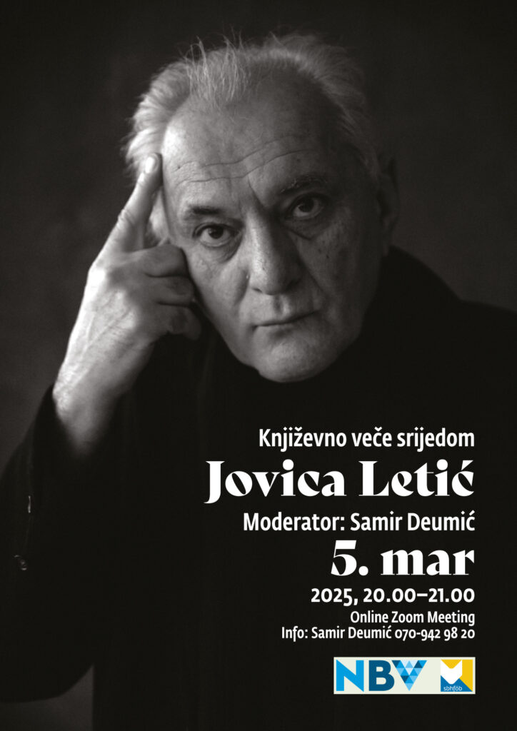 Književno veče srijedom: Jovica Letić