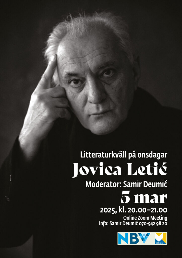 Litteraturkväll på onsdagar: Jovica Letić