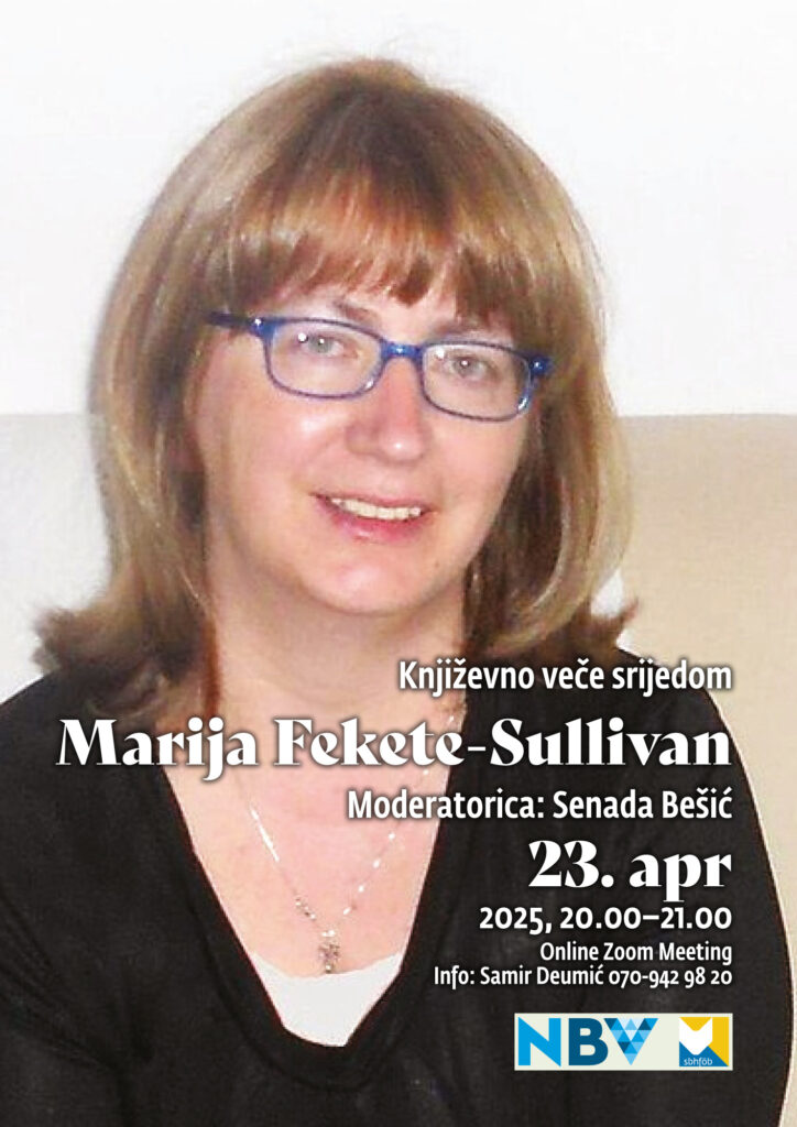 Književno veče srijedom: Marija Fekete-Sullivan