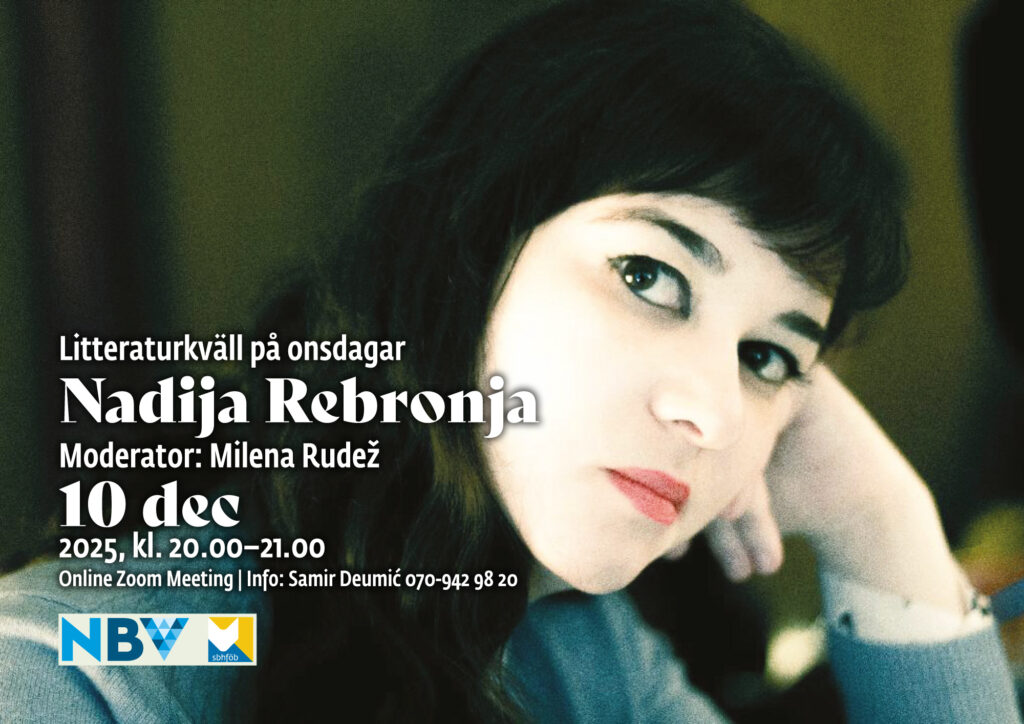 Litteraturkväll på onsdagar: Nadija Rebronja