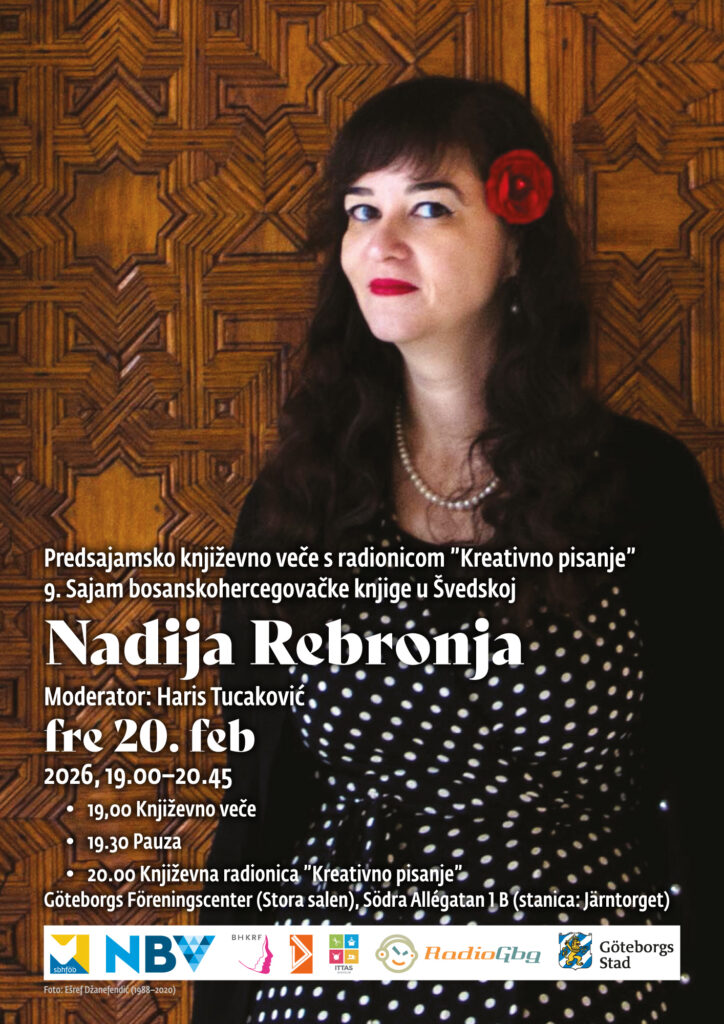 Predsajamsko književno veče: Nadija Rebronja (foto: Ešref Džanefendić)