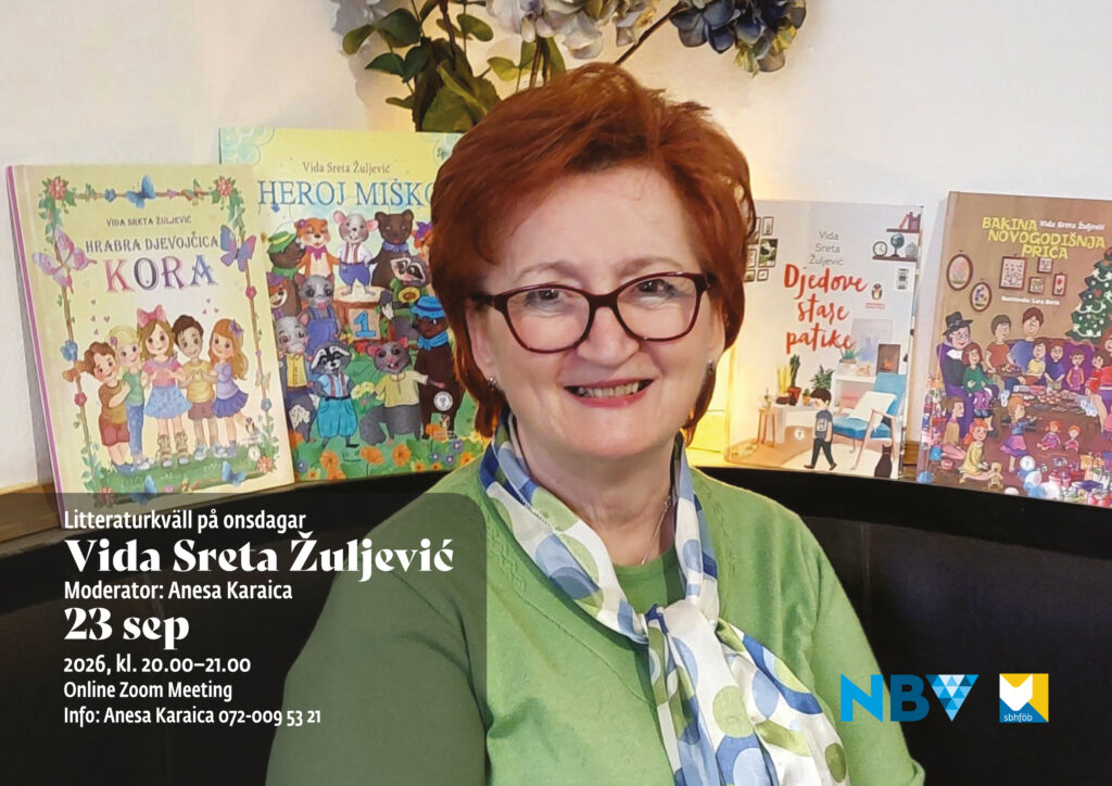 Litteraturkväll på onsdagar: Vida Sreta Žuljević