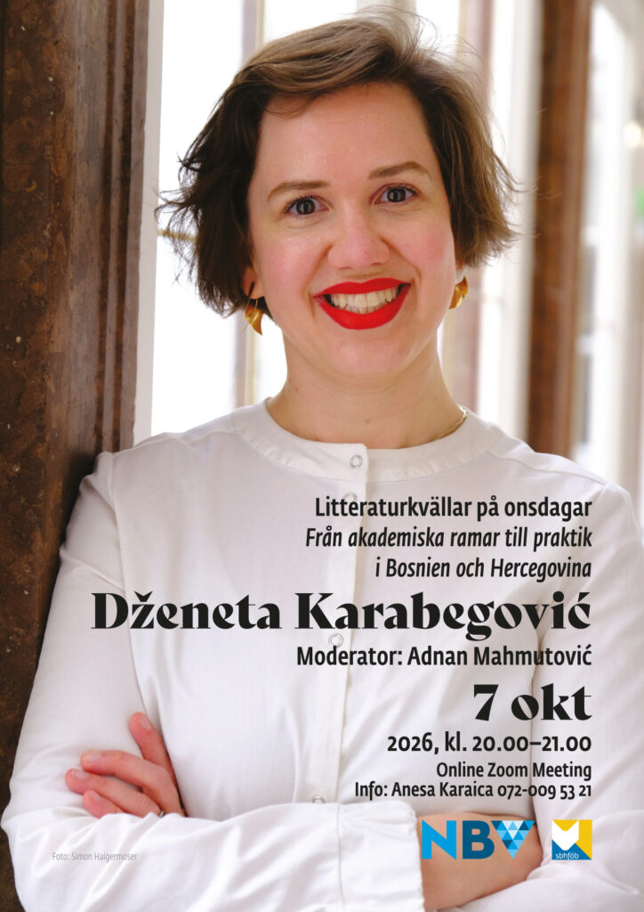 Litteraturkvällar på onsdagar: Från akademiska ramar till praktik i Bosnien och Hercegovina (foto: Simon Haigermoser)