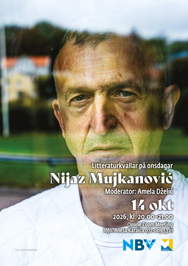 Litteraturkvällar på onsdagar: Ni­jaz Muj­ka­no­vić (foto: Janne Danielsson)